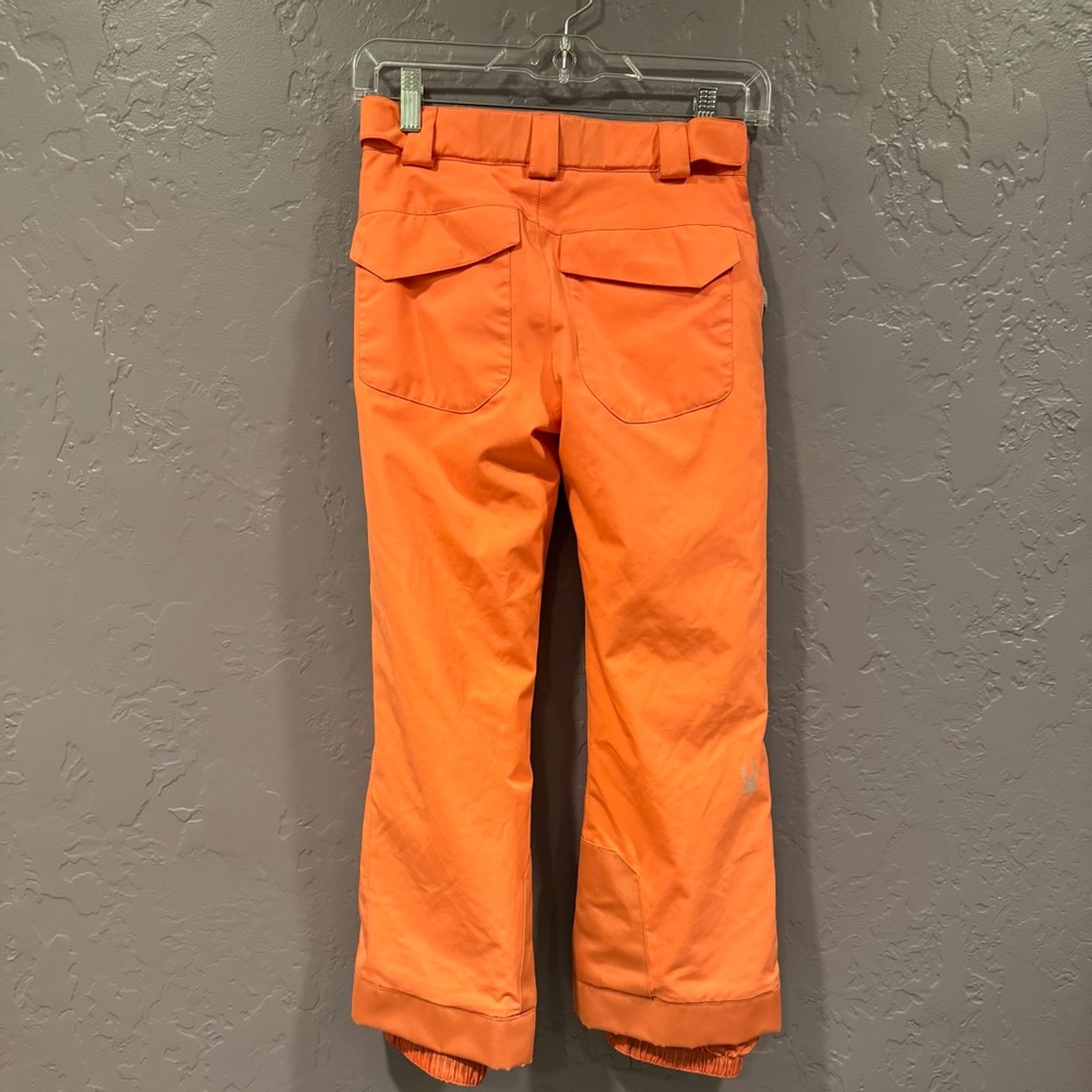 ⛷️ Spyder Orange Snow Pants - Girls 10 - Picture 2 of 3